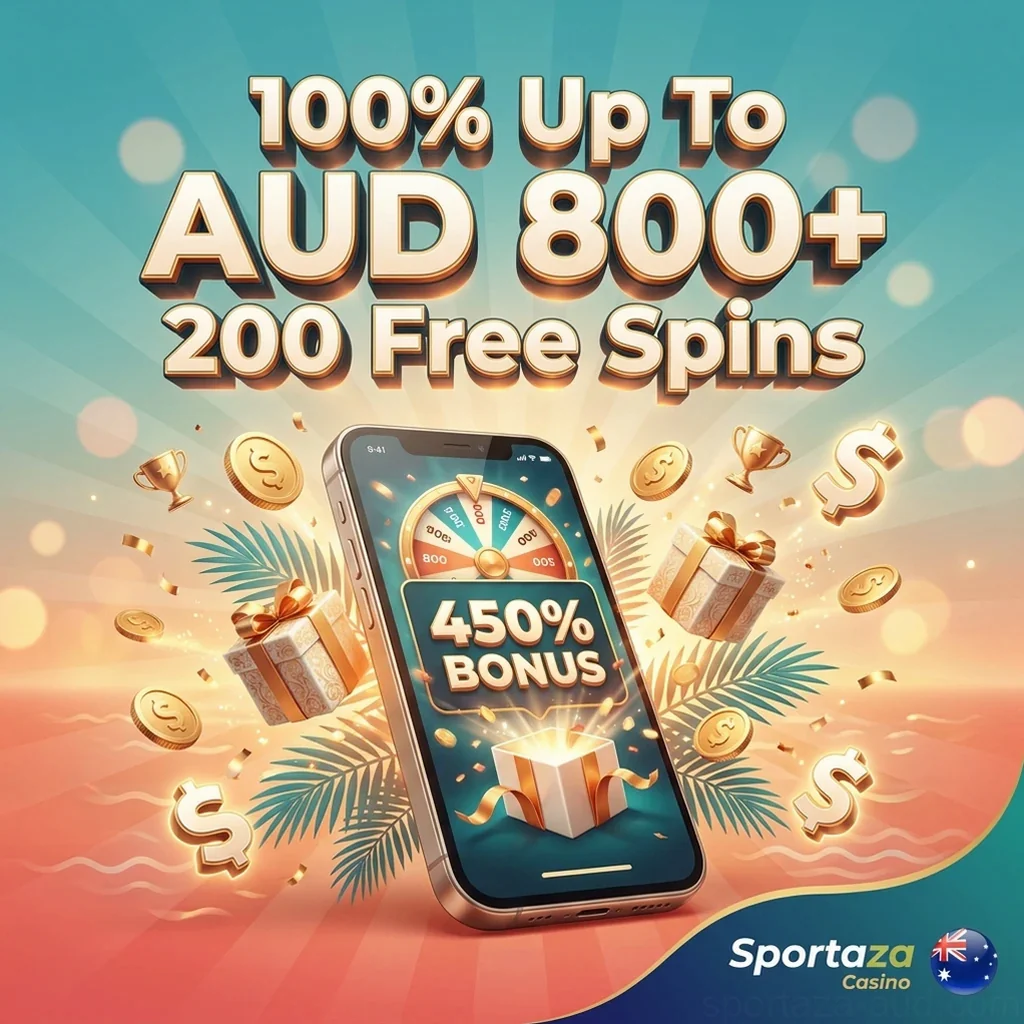 100% Up To AUD 800+ 200 Free Spins